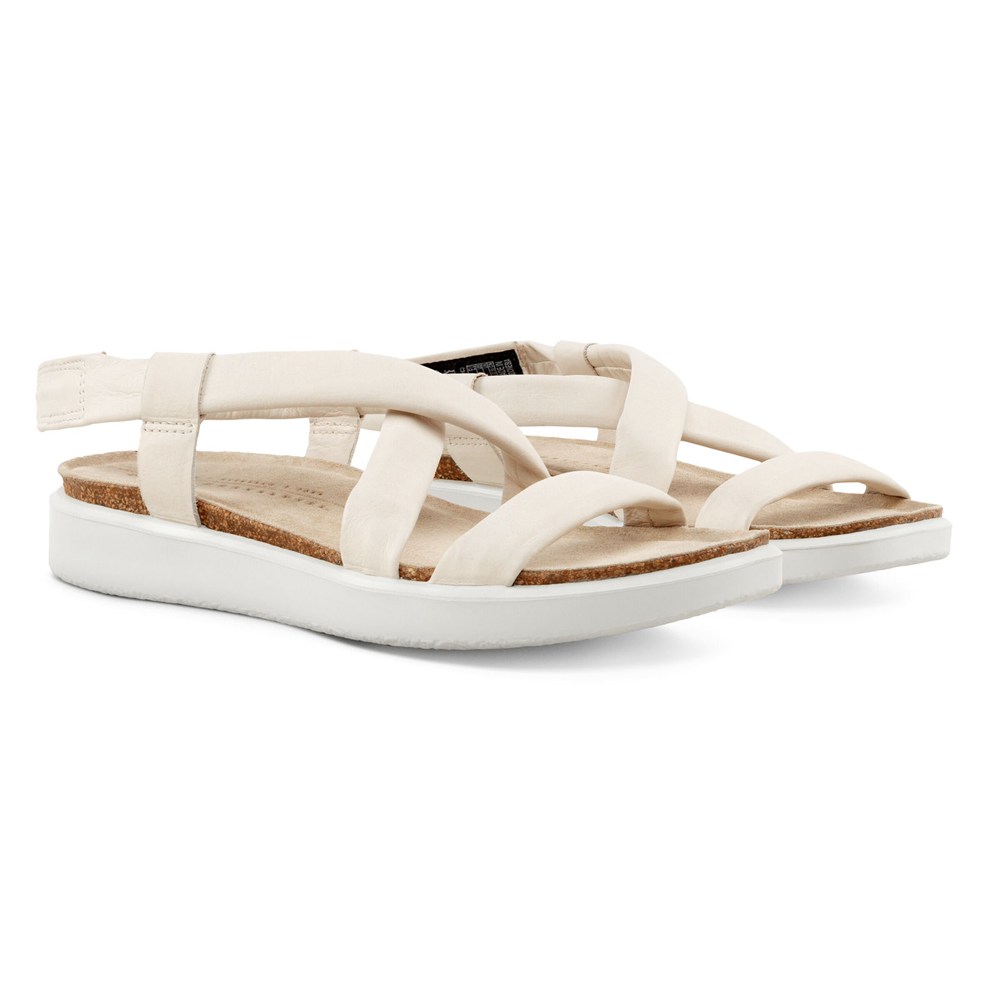 Sandalias Mujer - ECCO Corksphere Flat - Beige - MFO314027